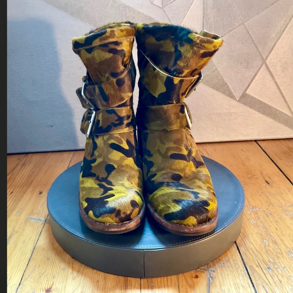 Excellent condition : FREELANCE Geronimo Biker 7 camouflage boot EU 39 / 8 USA